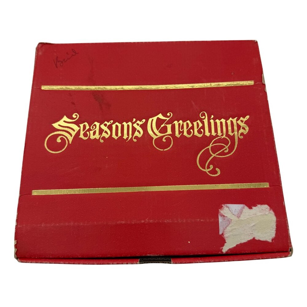 Gibson Greeting Otagiri Christmas Chickadee Wreath coffee mug set tea 4 in box V - Picture 12 of 14